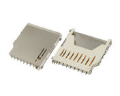 Porte-cartes micro plaqué par or d'écart-type, plein long connecteur de cuivre de carte de mémoire d'écart-type